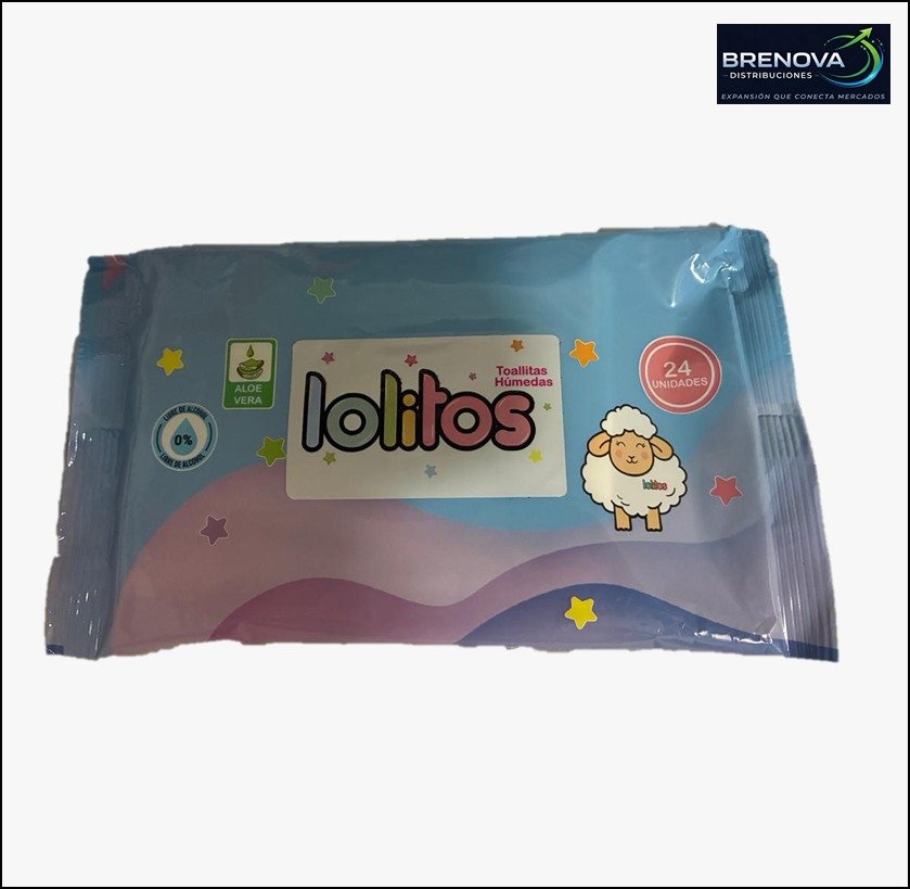 PAÑITOS HÚMEDOS LOLITOS X 24 UND