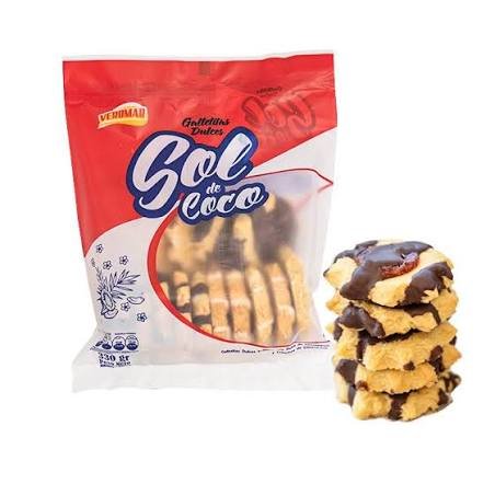 GALLETITA PEPAS VEROMAR SOL DE COCO 330G (12)
