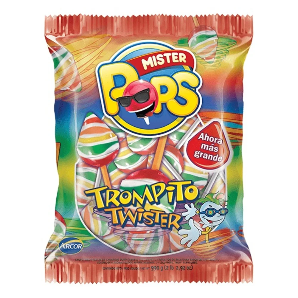 CHUPETIN MISTER POPS TROMPITO X50UNID