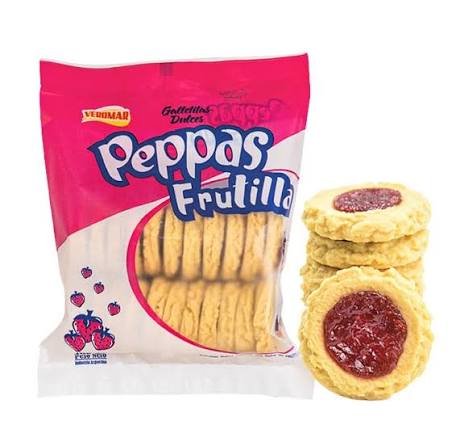 GALLETITA PEPAS VEROMAR FRUTILLA 400G (12)