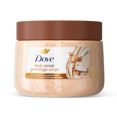 Dove Exfoliante corporal de azúcar morena y mantequilla de coco exfolia