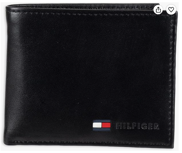 BILLLETERA DE MONEDAS NEGRO, TOMMY HILFIGER