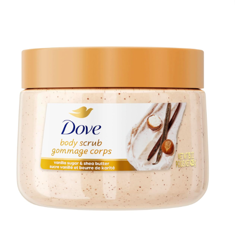 Dove Exfoliante corporal de azúcar de vainilla y manteca de karité