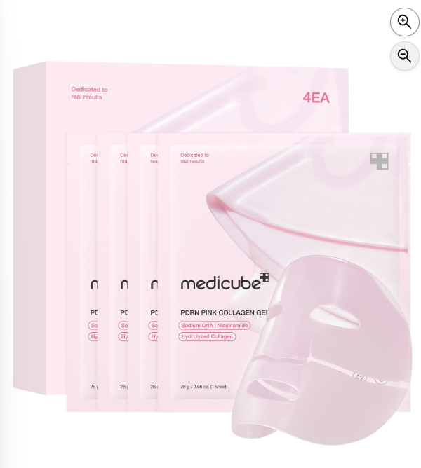 medicube Máscara de gel de jalea de colágeno rosa con ADN de salmón y PDRN
