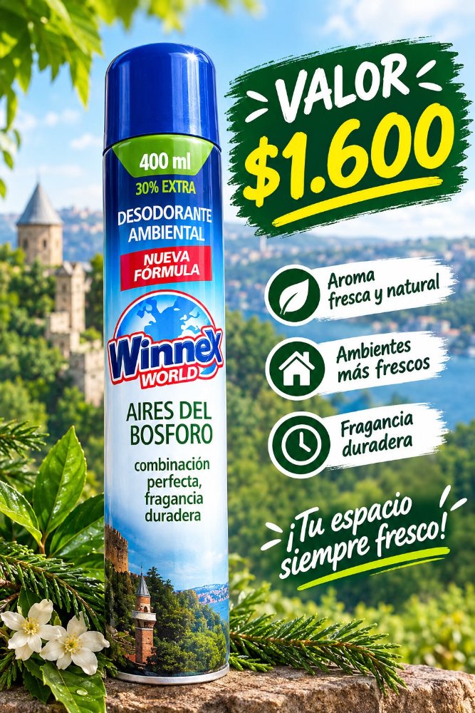 Desodorante Ambiental Winnex Aires del Bosforo