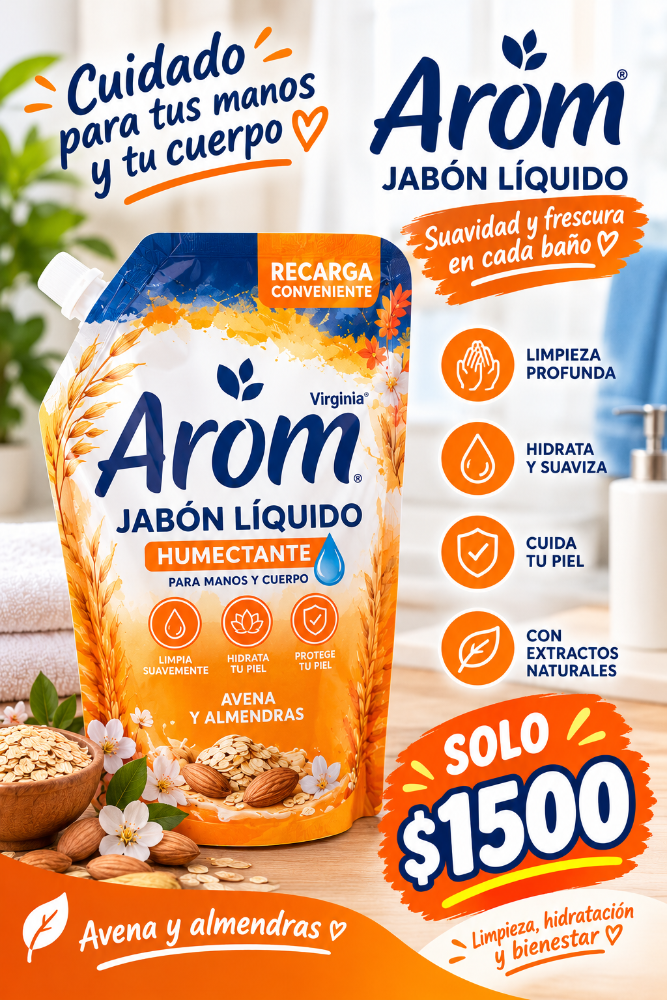 Jabón Líquido Avena y Almendras