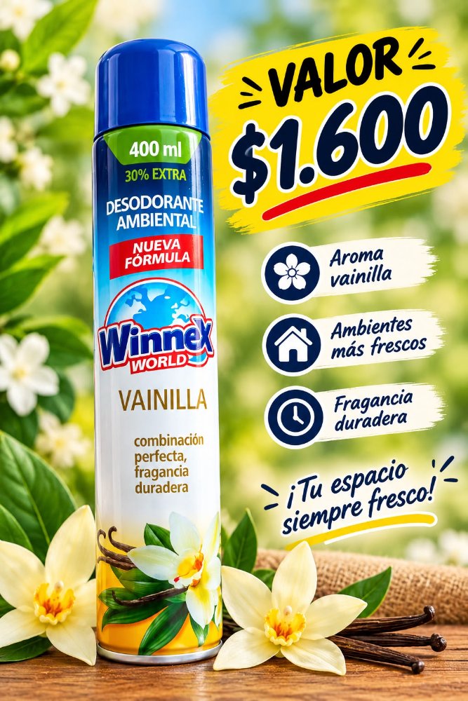 Desodorante Ambiental Winnex Vainilla