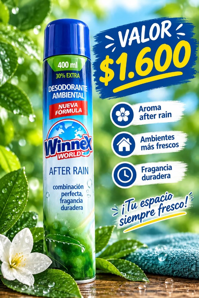 Desodorante Ambiental Winnex After Rain