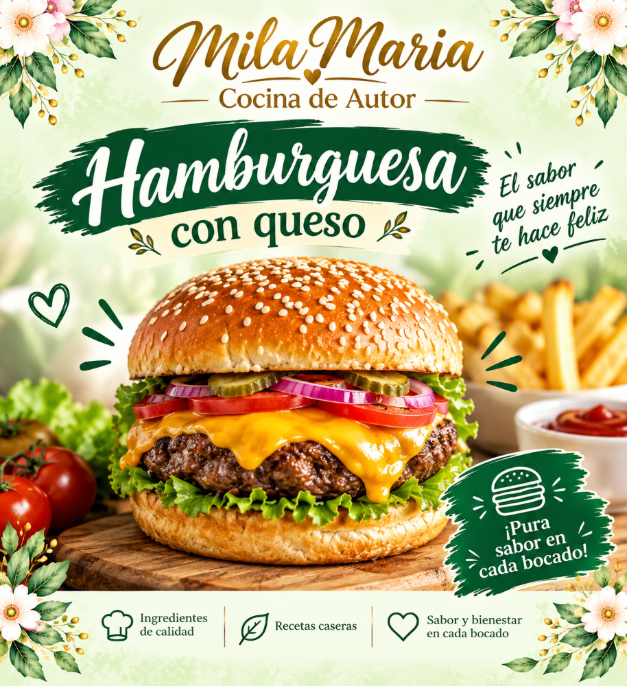 Hamburguesa con queso