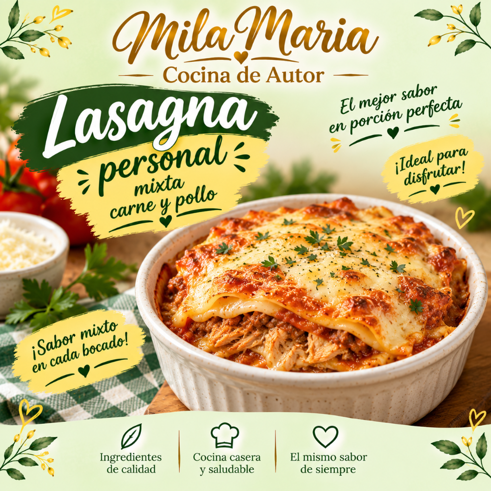 Lasagna mixta individual