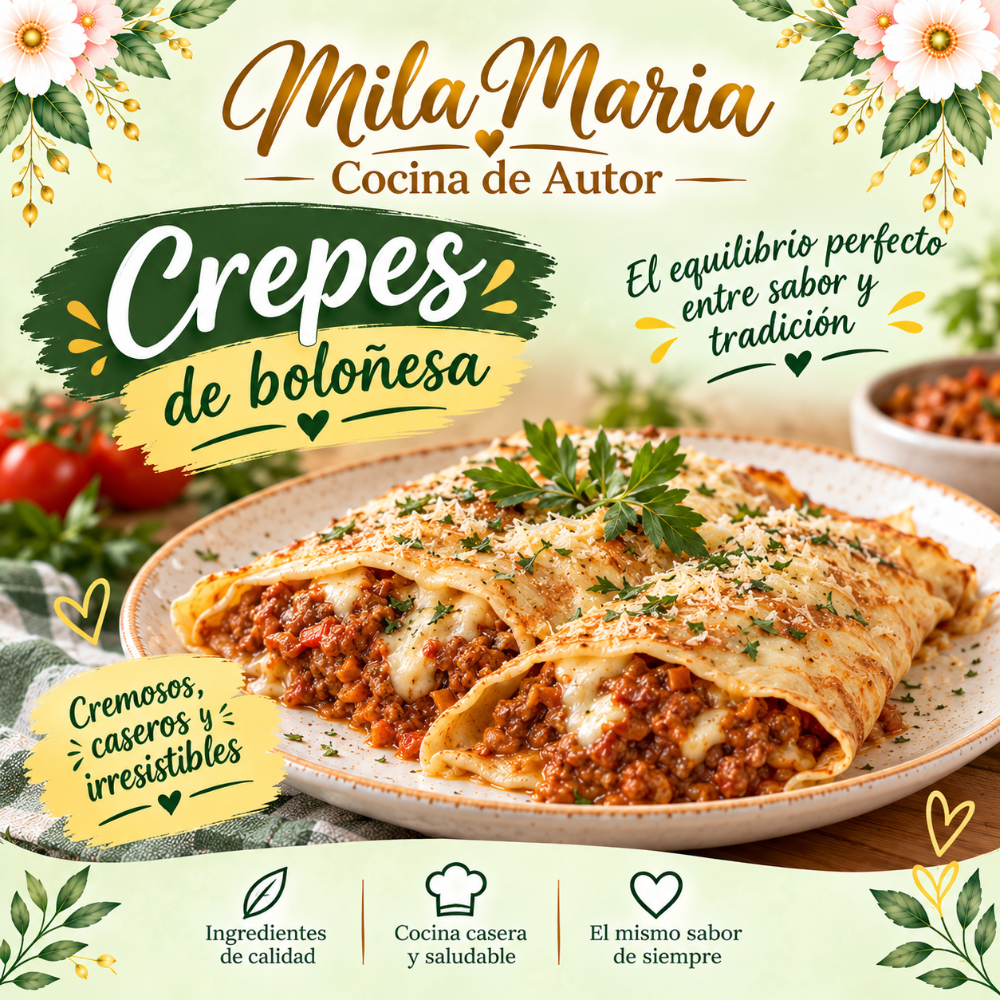 Crepes de boloñesa