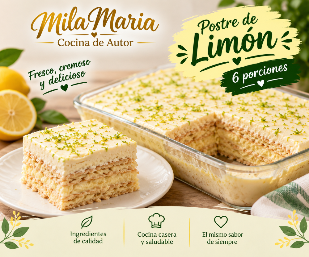 Postre de limon 6 porciones