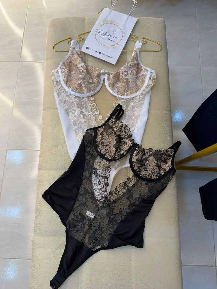 BODYS ENCAJE BLANCO S Y XL