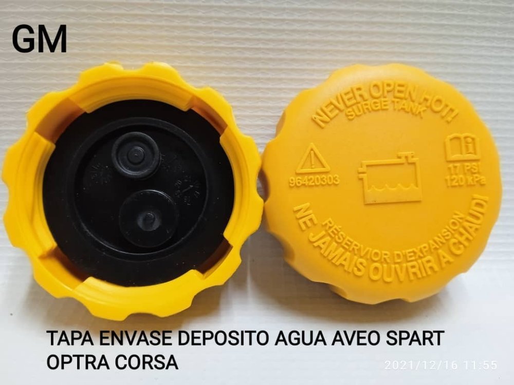 Tapa pote Agua Aveo, Daewoo, Lanos, Optra
