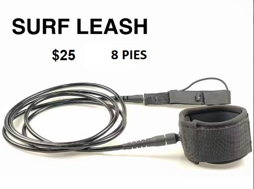 LEASH 8 pies NEGRO