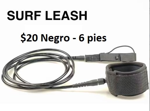 Leash 6 pies NEGRO