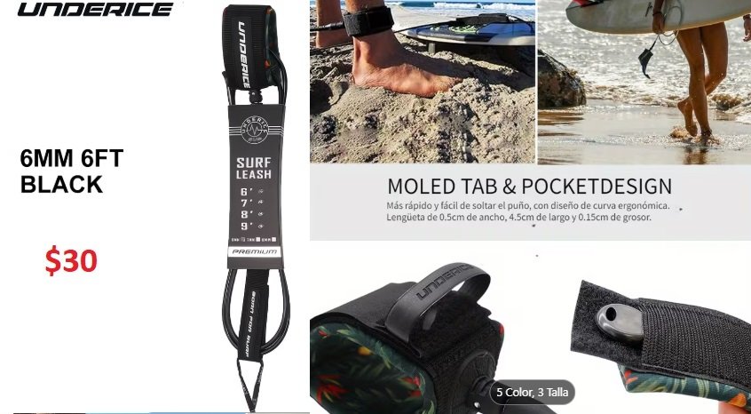 Leash 6 pies underice NEGRO