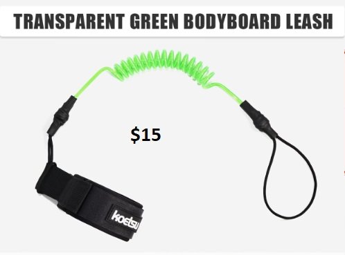 Leash Bodyboard para muñeca KOETSU VERDE
