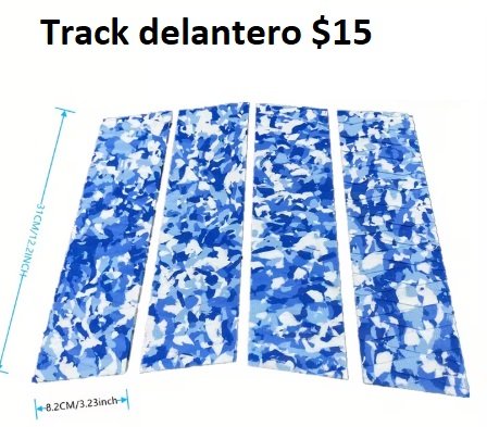 Track pad DELANTERO AZUL CAMUFLADO