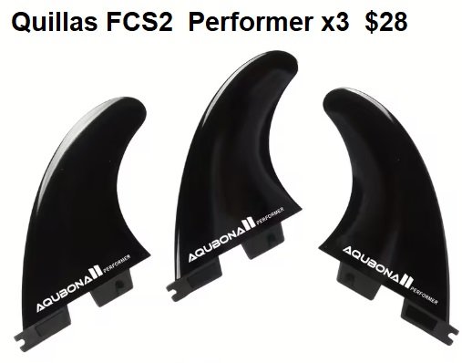 Quillas FCS2 AQUAVONA negras