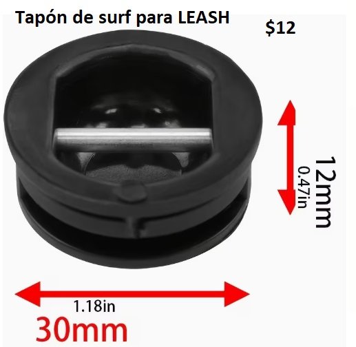 Tapon para leash surf