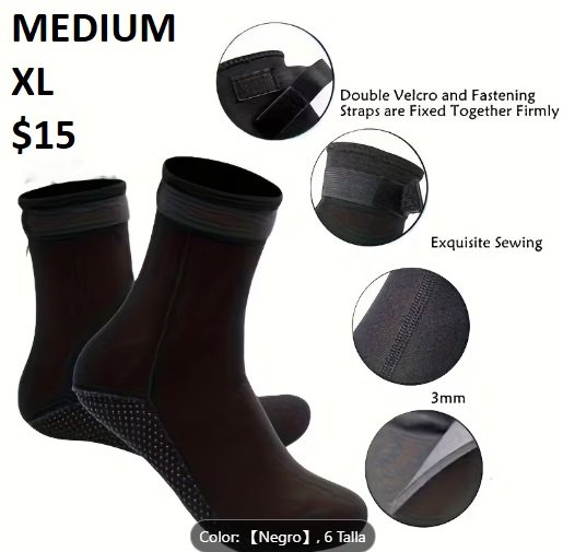 Medias de neoprene con ajuste MEDIUM