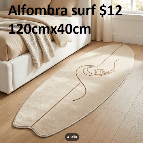 Alfombra BEIGE forma de tabla 120x