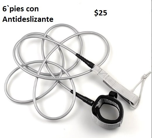 LEASH 6 pies antideslizante GRIS