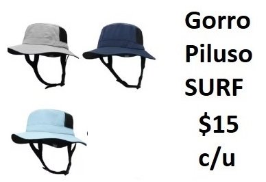 Gorro Piluso de surf GRIS CLARO