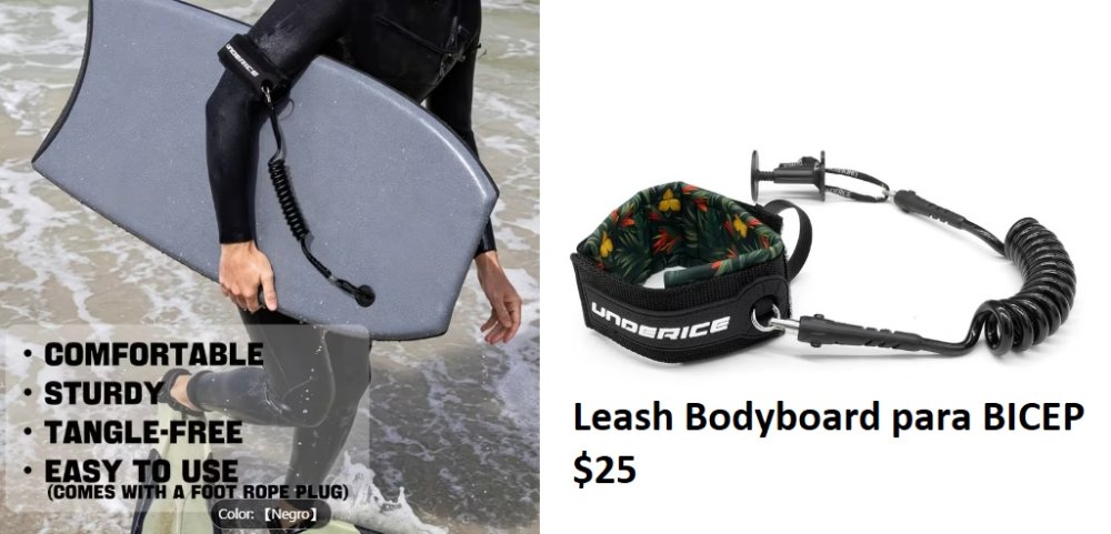 LEASH bodyboard BICEP