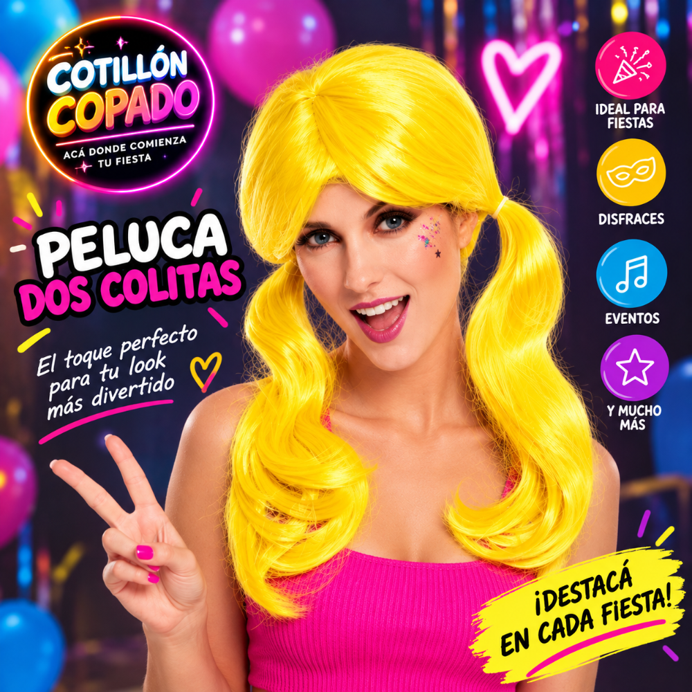 PELUCA COLITA AMARILLA