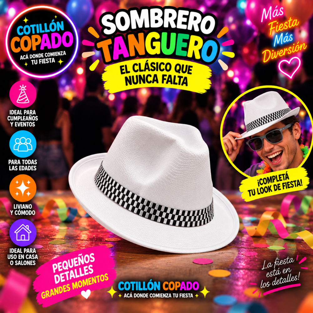 SOMBRERO TAGUERO BLANCO