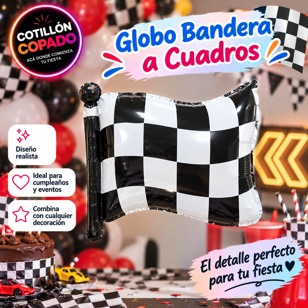 GLOBO BANDERA DE CARRERA
