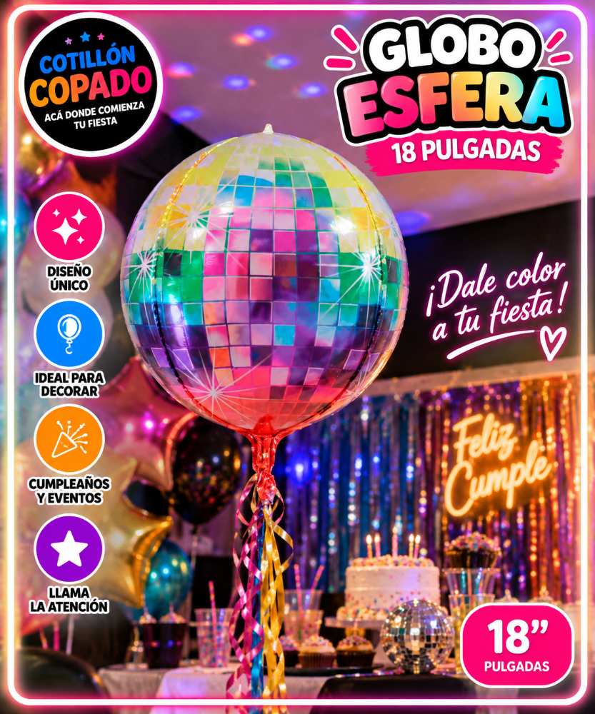 GLOBO ESFERA BOLICHE