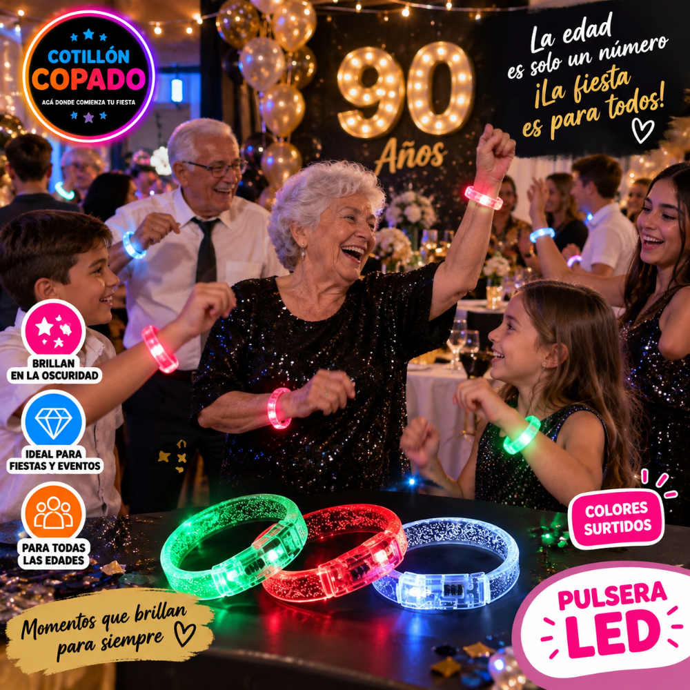 PULSERA ACRILICA LUMINOSA FLASH