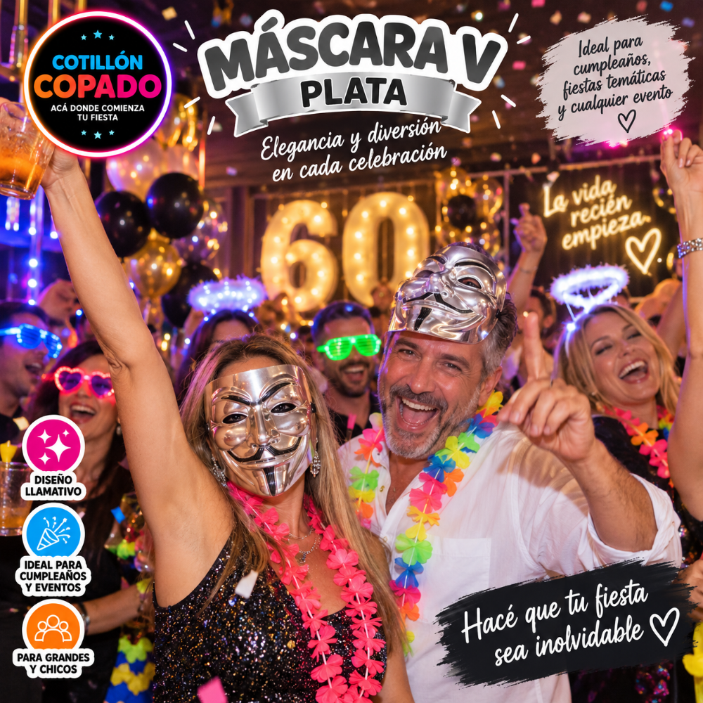 MASCARA V PLATA