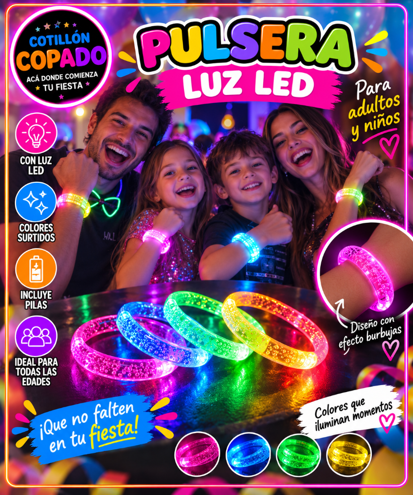 PULSERA ACRILICA LUMINOSA