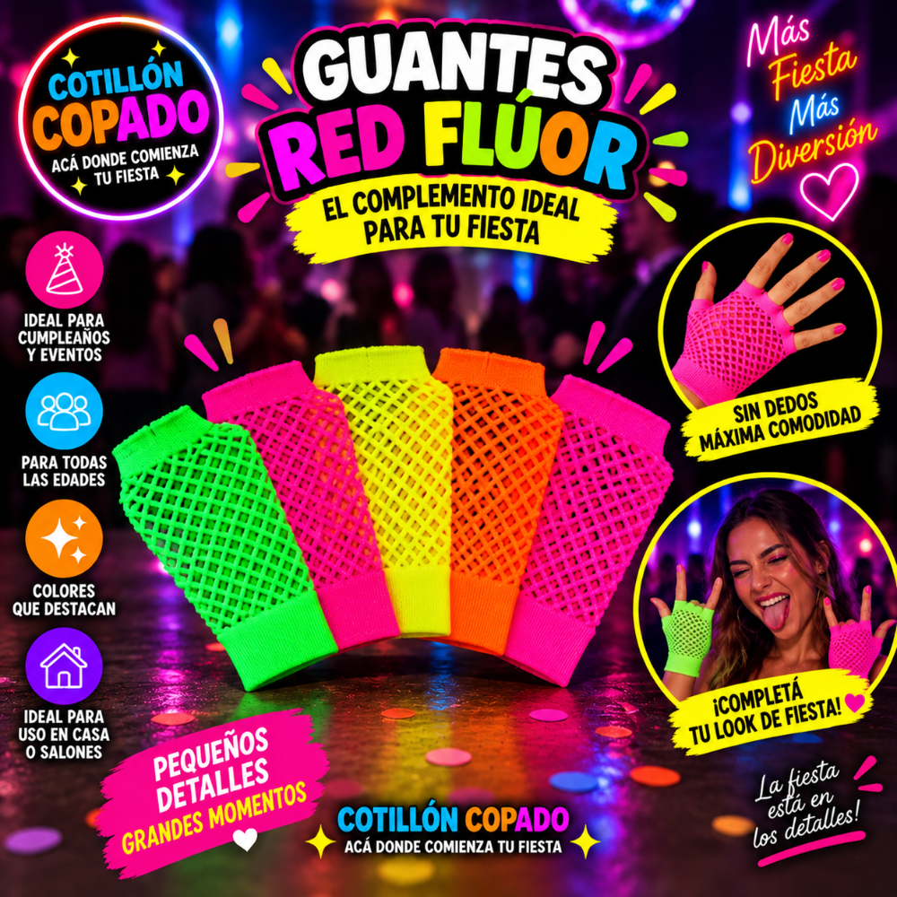 GUANTES RED CORTO FLUOR
