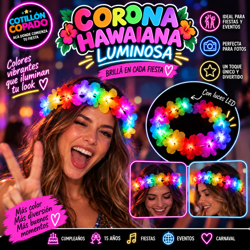 TIARA HAWAIANA LED