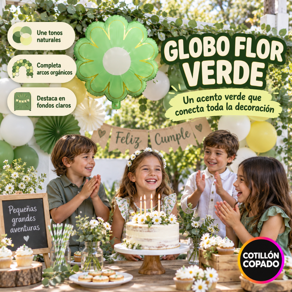 GLOBO FLOR VERDE