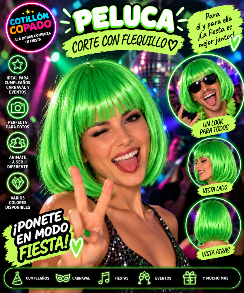 PELUCA CARRE VERDE