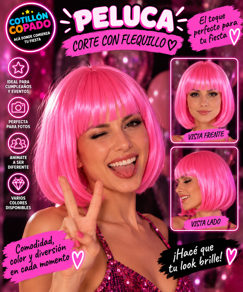 PELUCA CARRE ROSA