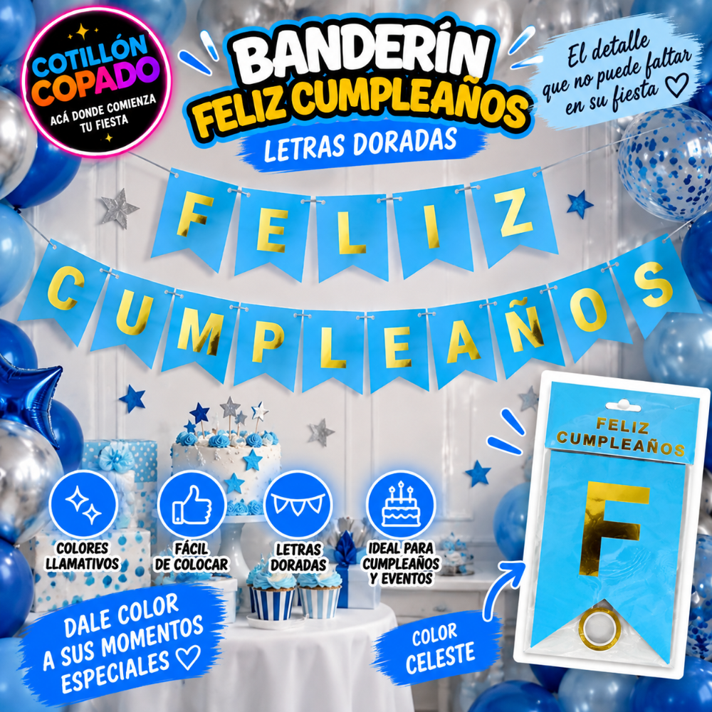 BANDERIN CELESTE