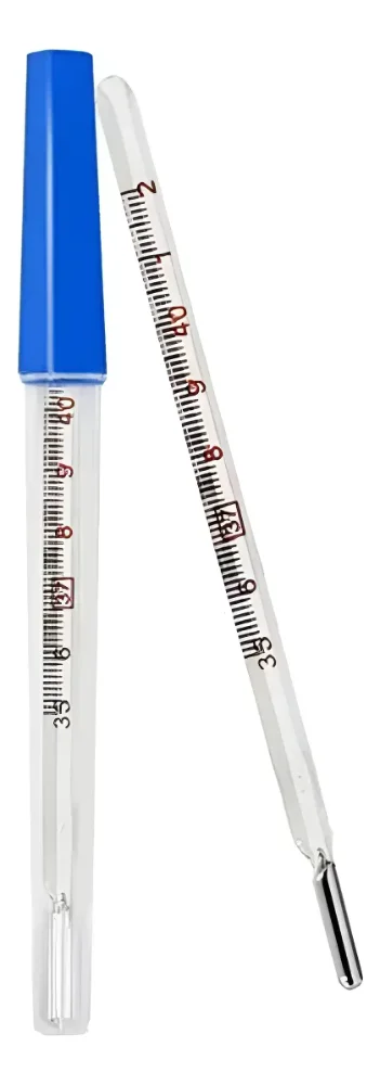 Termometro Clinico Mercurio Vidrio Oral Rectal Temperatura
