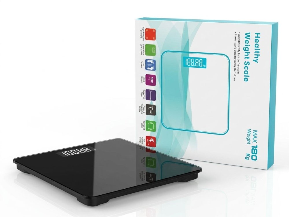 Peso Balanza Corporal Bascula Digital Led Vidrio Templado