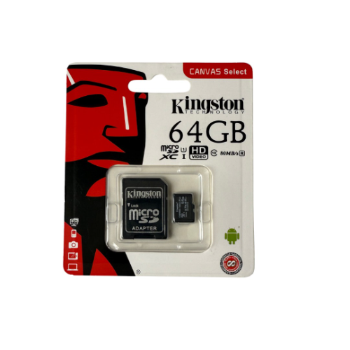 Micro Sd 64gb Kingston Clase 10 En Blister 80mb/s Sellada
