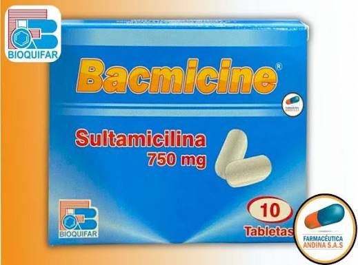 Bacmicine (sultamicilina 750) cajx 10