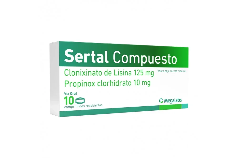 Sertal compuesto 125/10 mg caj x 20
