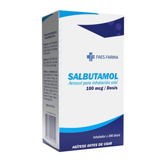 SALBUTAMOL 100MCG/AEROSOL X 200 DOSIS FAES FARMA