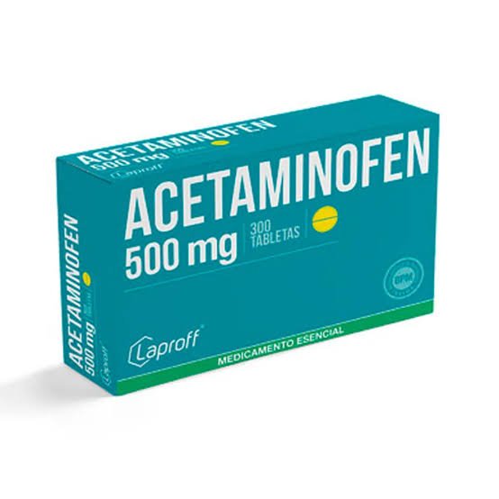 Acetaminofen  500 mg lp  caj x 300
